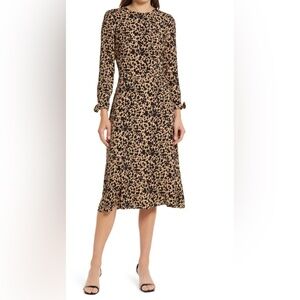 Reformation Port Dress in Leopard
